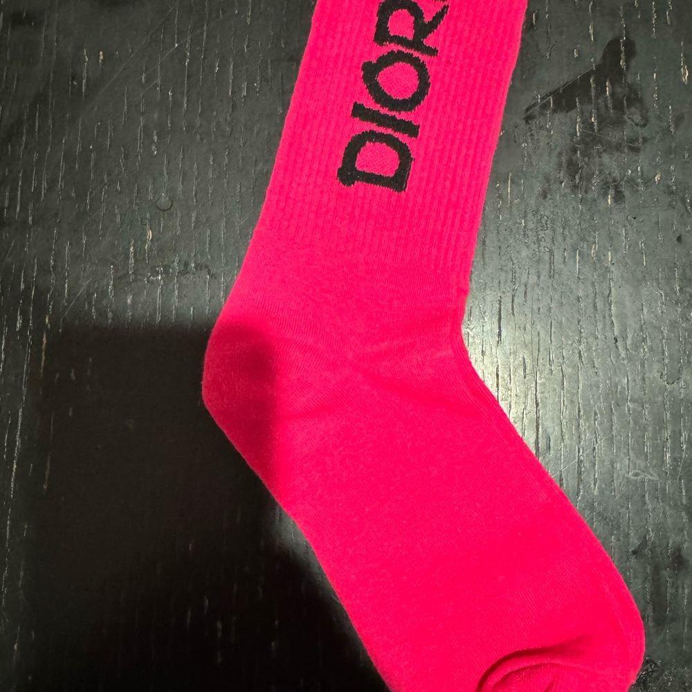Dior Women's Vibrant Pink Socks
